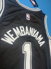 Adult Large Victor Wembanyama San Antonio Spurs #1 Jersey And Shorts Set