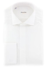 Fiori Di Lusso White Tuxedo Shirt – Extra Slim – (FLTC376781MFS)