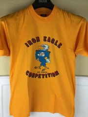 Single stitch screen stars Iron Eagle Competition scott Air force base t shirt L