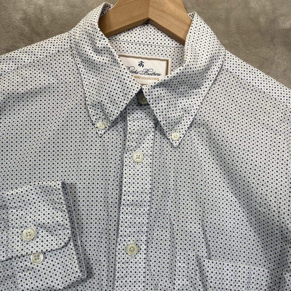 Brooks Brothers Luxury Shirt Collection Mens M Thomas Mason Superfine Italy