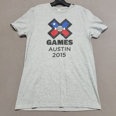 Fruit of the Loom X Games Austin 2015 Tee Medium Gray 90% Cotton 10% Poly 172
