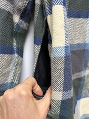 Orvis Heavyweight Flannel Shirt Jacket Size Large Green Blue Plaid Shacket