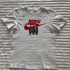 Nike Air Graphic T Shirt White Red Black Small