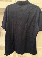 Ermenegildo Zegna Large 52 Dark Navy Polo Shirt Made In Turkey Nwot