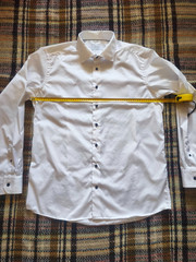 Eton Contemporary Fit Long Sleeve Mens Dress Shirt White 44/17.5 Romania Made