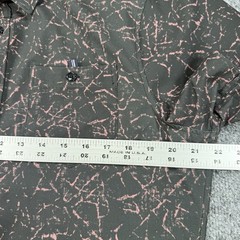 7 Diamonds Shirt Mens Medium Timeless Melody 4-Way Stretch Short Sleeve Woven