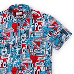 RSVLTS Marvel Captain America The First Avenger Printed Button Down Shirt NEW