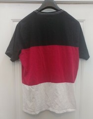 TRUE RELIGION MENS RED-BLACK-WHITE COTTON BIG LOGO SHORT SLEEVE T-SHIRT SIZE 2XL