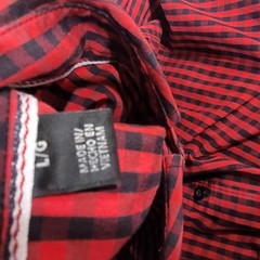 WP Weatherproof Red/blk Lightweight Mns Sz L Shirt Short Slv NWOT Comf Stretch