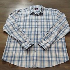 UNTUCKit Long Sleeve Button Up Shirt Mens XL White Blue Green Plaid No Iron