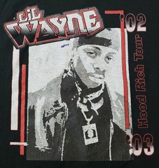 Vtg Lil Wayne x Cash Money Records Hood Rich Tour Shirt Sz Large Rap Tee Hip Hop
