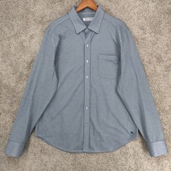 Tommy Bahama The San Lucio Stretch Long Sleeve Blue Button Down Shirt Mens XL