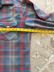 Vintage Pendleton Shirt Mens XL Blue Plaid Western Snap Wool Made USA 70s