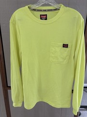 Yellow Wrangler long sleeve shirt size small. 65/35 poly/cotton.