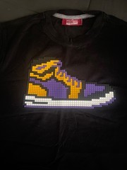 8 Bit Mostly Heard Rarely Seen Mens Shirt Lakers Shoe Graphic Tee Size M