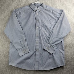 Ariat Pro Series Button Down Shirt Men’s Size XL Blue White