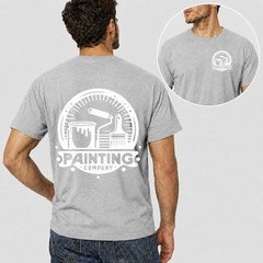 Mens Personalised Work T Shirt Custom Trade Company Logo Plumber Mechanic Top UK