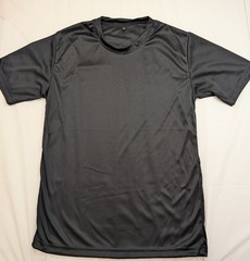 Sports Shirts, Tee T Shirts Youth Black, Smooth Microfiber Grade A Fabric