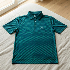 🔥 Rhoback The Four Leaf Polo Mens Navy Performance Moisture Wicking, Breathable