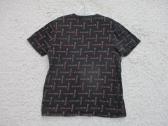 Guess Shirt Small Adult Black Red Spell Out Logo All Over Print Casual Mens S