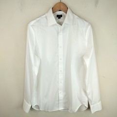 J Crew Wrinkle Free Bowery Dress Shirt Mens Medium Professional White AV828 NWT