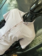 Mizzen+Main SS Light Pink Agave Print Button Up Shirt Medium Trim Fit Mint!