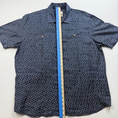 Johnnie-O Hangin Out Men’s XL Navy Paisley Short Sleeve Button Up Shirt