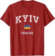 Kiev Ukraine Vintage Athletic Sports Design Classic Unisex T-Shirt
