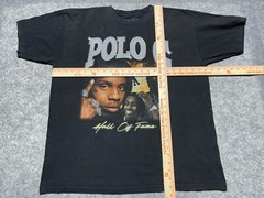 POLO G Black American Rap Artist Shirt Hall Of Fame XL Iced Out Faded Music Tour