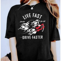 Disney 101 Dalmatians Villain Cruella Live Fast Drive Faster T-shirt