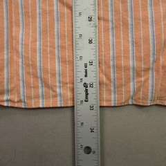 Ralph Lauren Shirt Mens XL Long Sleeve Orange Button Front Stripes Classic