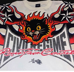 Civil Regime Civ The Cat 199X Oversized Graphic Tee White XL