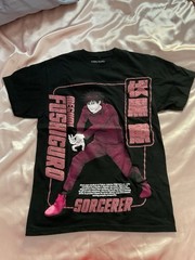 Crunchyroll Jujutsu Kaisen Megumi Fushiguro Black Graphic Tee S Regular Fit