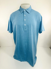 CRIQUET – NEW w TAG Organic Cotton Austin Mens XL Blue Short Sleeve Polo Shirt