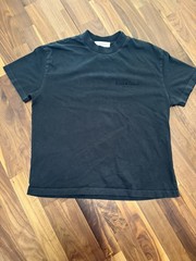 Mens Small Fear of God Essentials T-Shirt Stretch Limo Black- 100% Authentic