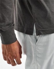 Mens Long Sleeve Polo Shirt Plain Combed Cotton Casual Collared Tops Asquith Fox