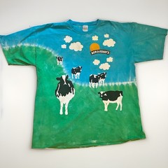 VNTG Ben & Jerry’s “Euphoria” Tye-Dye Cow AOP – 2XL (Gildan)