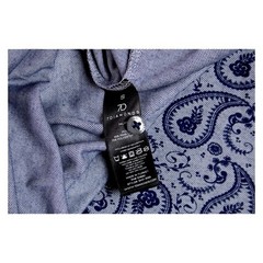 7 Diamonds Polo Shirt Mens S Blue Paisley Print Short Sleeve Casual $89 NEW