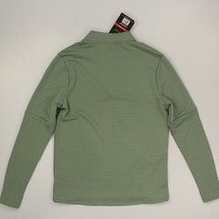 Spyder Mens 1/4 Zip Top Size Medium Green Performance Breathable Thumbhole Slits