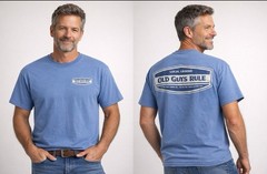 Old Guys Rule Local Legend Mens Blue Cotton Graphic Crewneck T Shirt Large