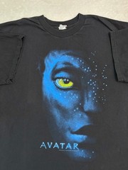 Vintage 2000s 2009 Avatar Movie RealD 3D Promotional Theatre Release T-Shirt XL