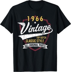 Classic 60th Birthday Decorations Men 60yr 1966 T-Shirt