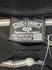 Vintage Steve & Barry’s Polo Shirt Mens XXl Black Long Sleeve 100% Combed Cotton
