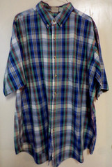 SP24 SADDLEBROOK WESTERN WEAR MENS PLAID SHIRT BIG SX 2XL