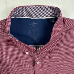 ConStruct Shirt Mens Button Down/Front Slim Fit Long Sleeve Size XXL