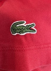 Lacoste Men’s Regular Fit Crew Neck Graphic Logo T-Shirt M Red Cotton Jersey