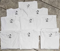 Lot of SADA White T-Shirts – 8 Short Sleeve + 1 Long Sleeve – Size Large