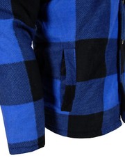 Quilted Lined Flannel Plaid Shirt Jacket Mens Fuzzy Fleece THICK Button Up To 5X