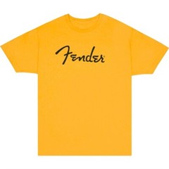 NEW Fender Spaghetti Logo T-Shirt, BUTTERSCOTCH – CHOOSE YOUR SIZE!