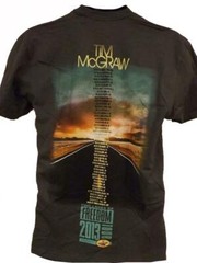 Tim McGraw Mens Sizes S-M-L-XL-2XL 2013 Two Lanes of Freedom Tour Concert Shirt